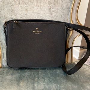 Kate Spade Black leather crossbody bag